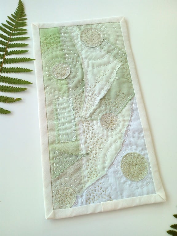 Embroidered Textile Art Quilt