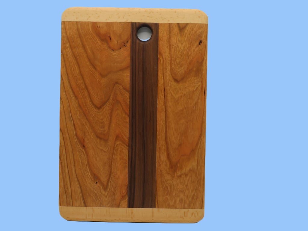 Contrasting Coloured Hardwood Serving Board. SKU-LSB2