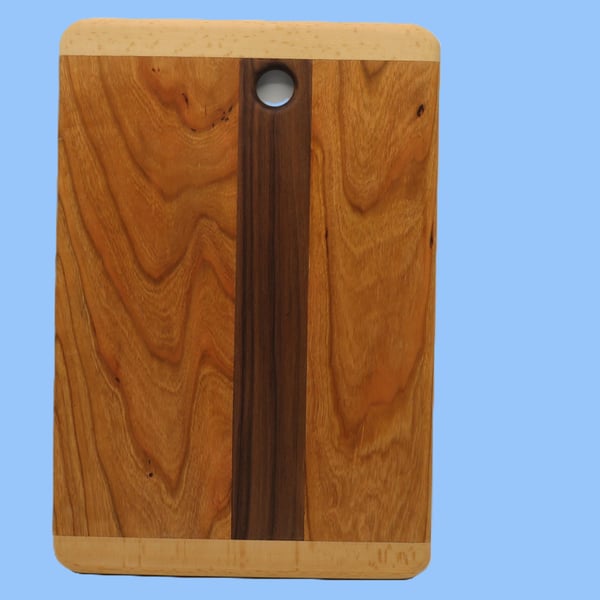 Contrasting Coloured Hardwood Serving Board. SKU-LSB2