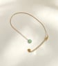 Minimalist Daisy Necklace – Stainless Steel - Red, Lilac, White or Turquoise - Image 4