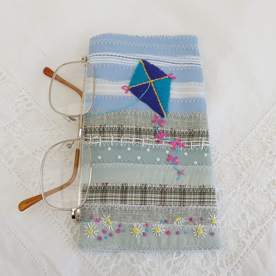 Kite Patchwork Glasses or Spectacles Case