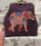 The Flower Power Elephant Coin Purse