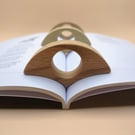 Thumb Page Holder, Page Spreader, Recycled Wood