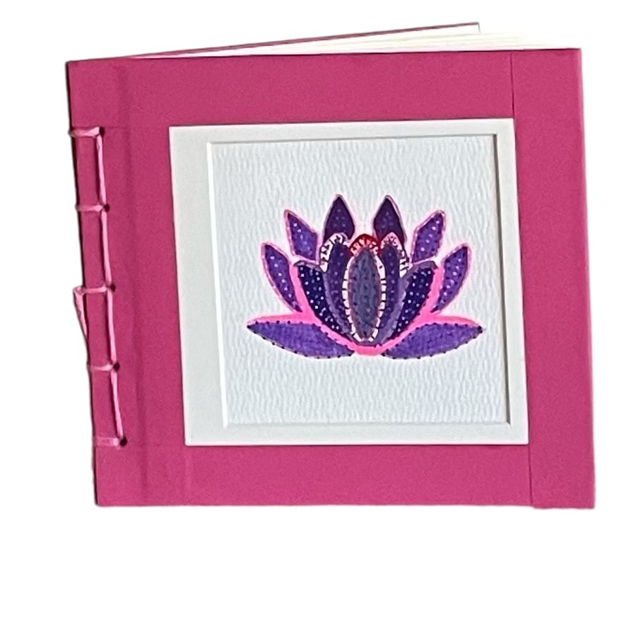 Handmade Notebook with hand painted cover design