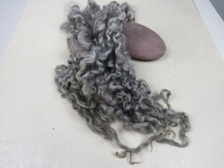 20g Naturally Dyed Pewter Grey Masham Locks