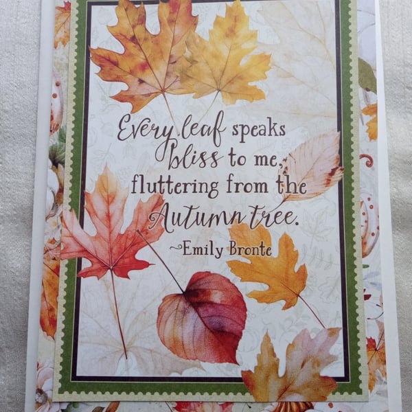 Vintage-style Greeting Card - Birthday Card -Emily Bronte Card