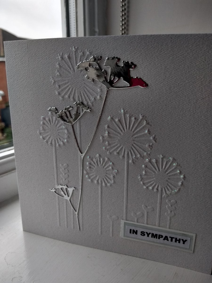 Sympathy dandelions card