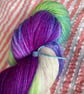 Hand dyed sock yarn - Blue Faced Leicester