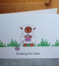 A6 Knitting For Ewe Greeting Card