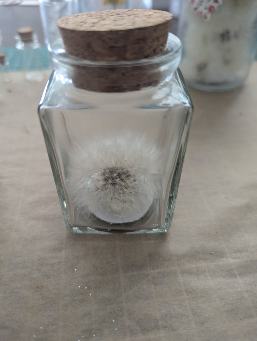 Wish in a jar for good luck and fortune - Handmade 