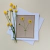 Embroidered Buttercup General Greeting Card