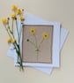 Embroidered Buttercup General Greeting Card - Image 1