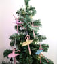 Embroidered Ballerina Ornament: Lacey Hanging Dancer Decoration - Image 2
