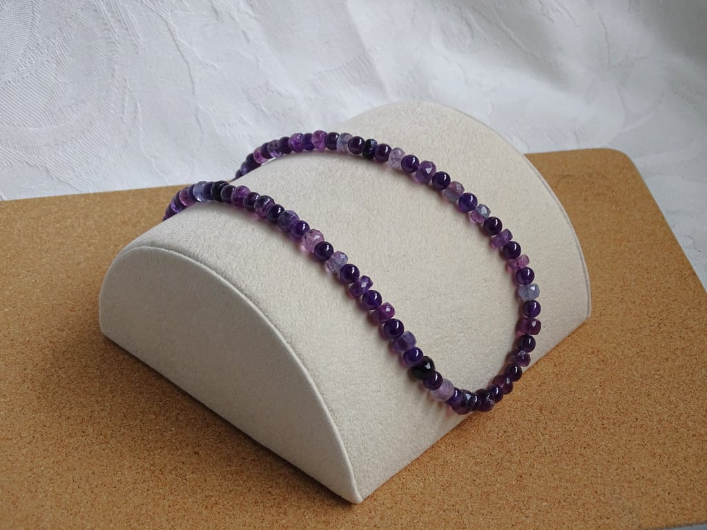 Amethyst & Fluorite Necklace