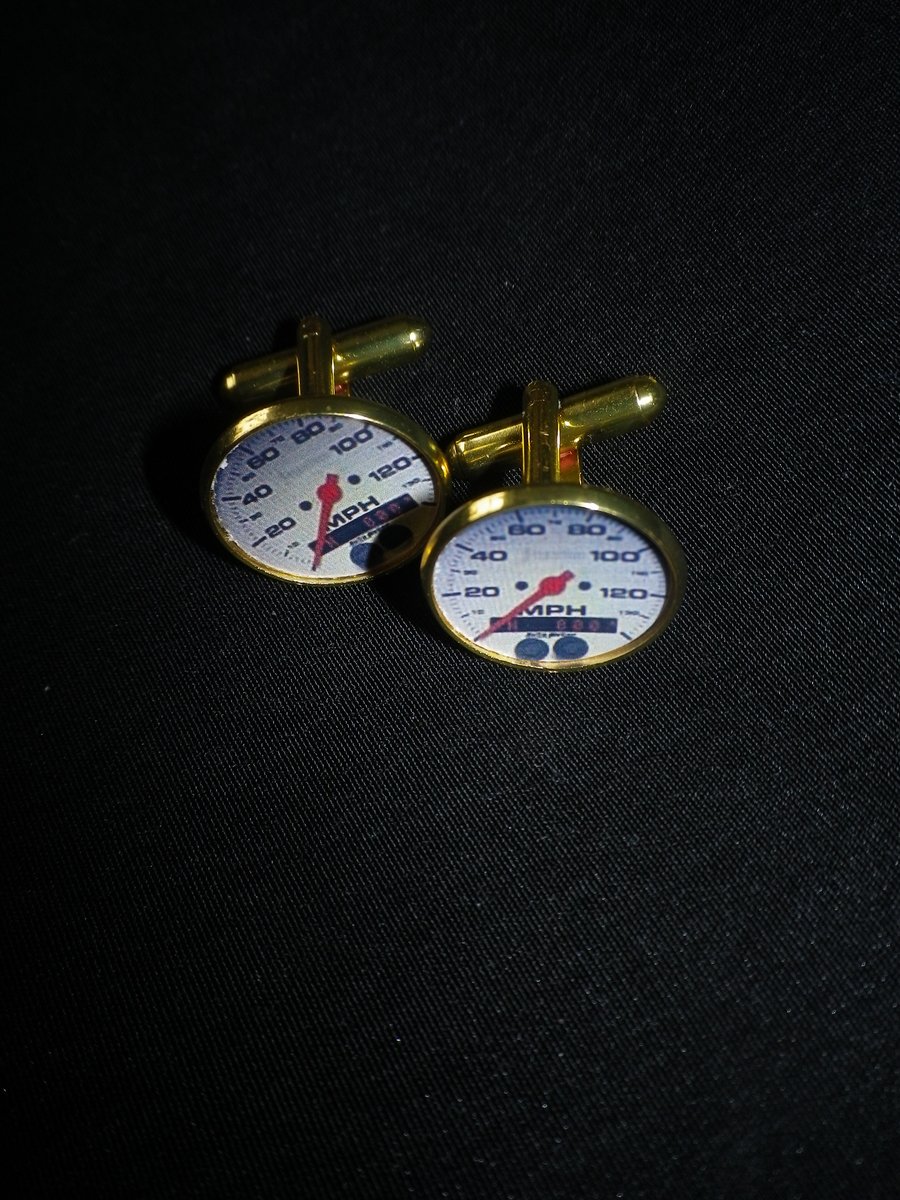 70s MG Cufflinks, silver or gold plated, free shipping & presentation box