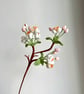 Hand-Crocheted Begonia Branch Summer Cotton Stems  Realistic Floral Decor - Image 3