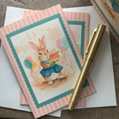 Birthday Bunny Card - Blank Card
