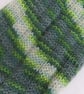 Hand-cranked Knitted Ribbed Wool Socks Size 4 to 5 - Image 4