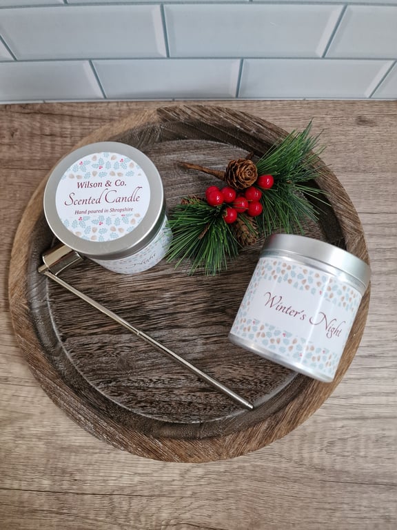 Winter's Night Scented Candle 230g Musk Lavender Berries 