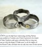 Silver Rune Ring with Gold Details Viking Arthur Wedding Ring - Image 6