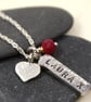 Personalised silver charm necklace -  - Image 1