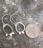  Silver Seed Pod Mismatched Dangle Earrings - Image 4