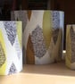 Iconic 50s MID CENTURY MODERN Leaf VIntage Barkcloth Fabric Lampshade option  - Image 1