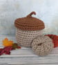 Acorn basket, home decor, storage container, new home gift, recycled,  - Image 7