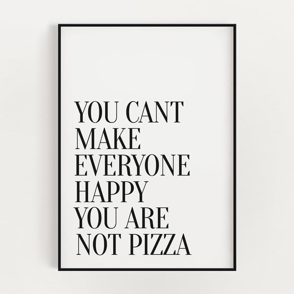 KITCHEN WALL ART, Pizza Print, Kitchen Signs, Kitchen Prints, Pizza Lover Gift