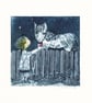 Night Time Feast. - Printmaking - original artwork. made in the uk - Image 1