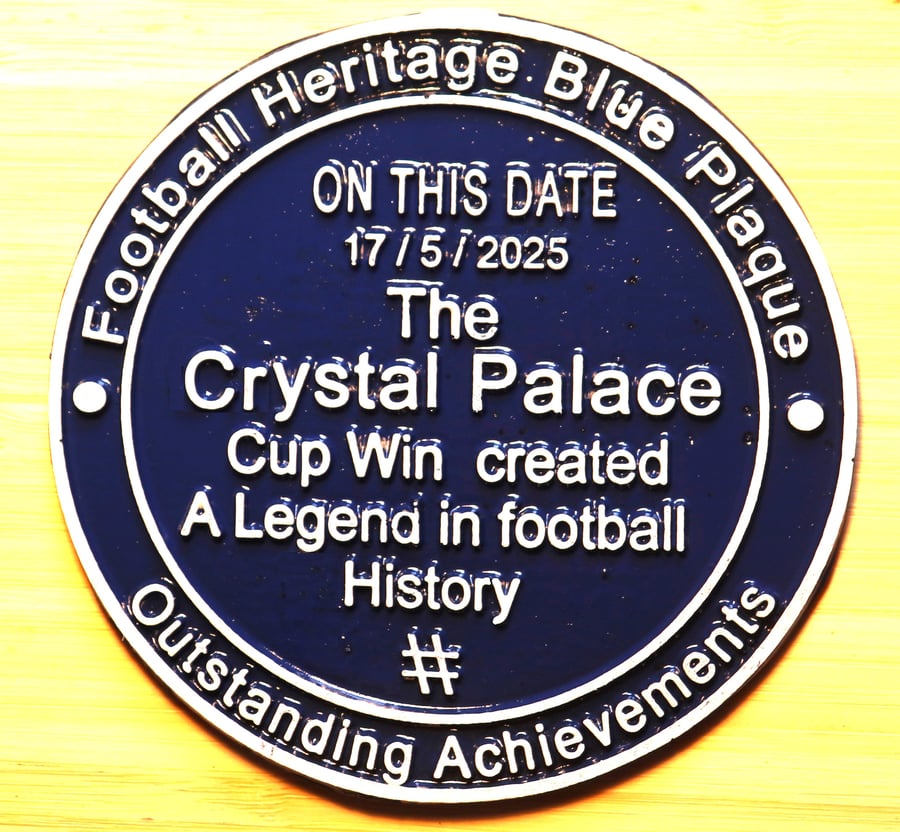 Football Blue Plaque to create a legend