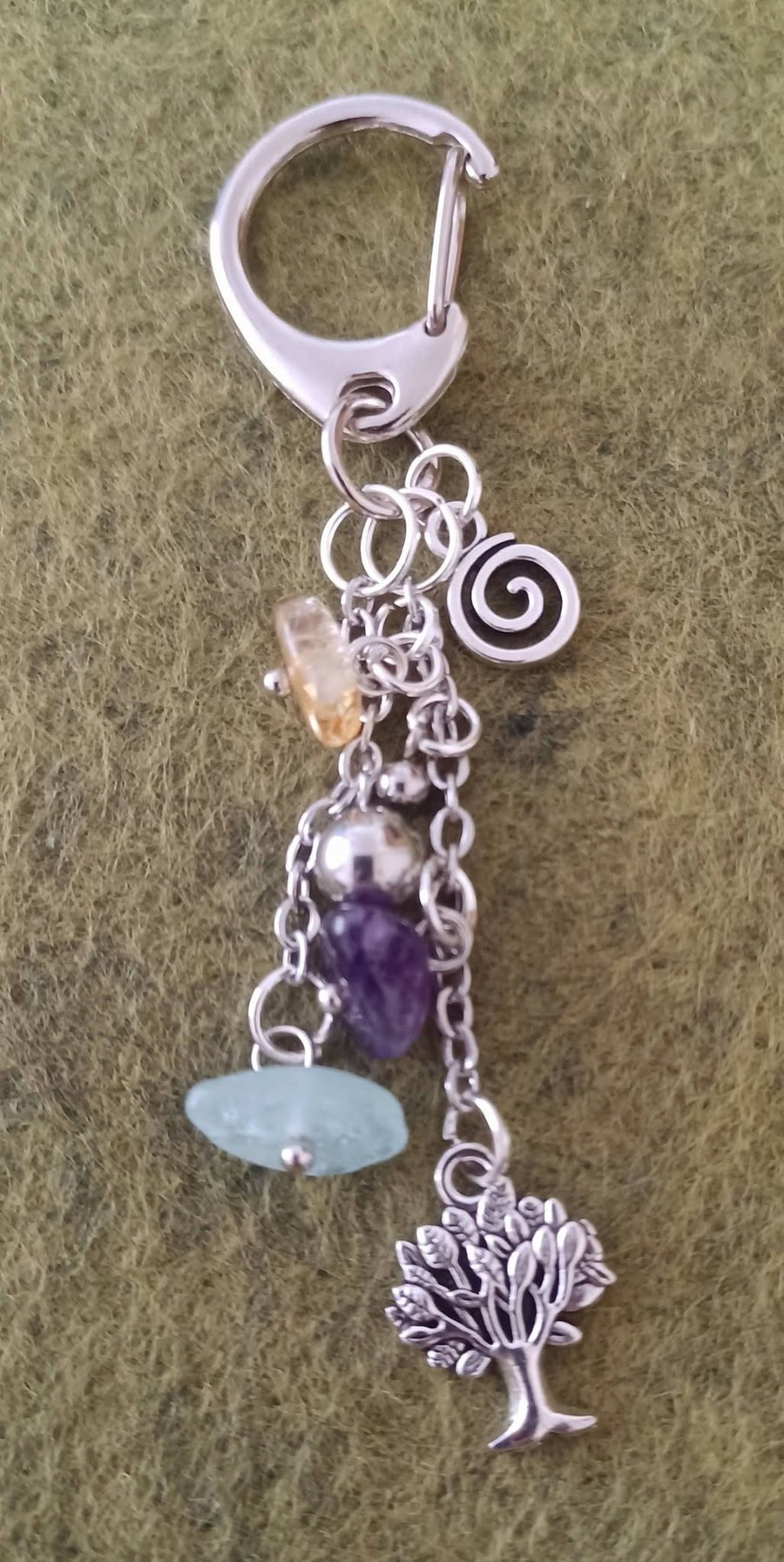 Handmade Tree of Life Bag Charm