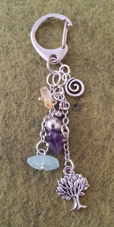 Handmade Tree of Life Bag Charm