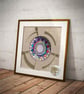 Personal Astrological Art - Customisable Stained Glass Effect Chart - DOWNLOAD
