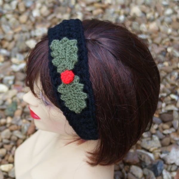 Holly Xmas Headband