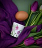 Snake’s Head Fritillary Egg Cup - Hand Painted - Image 2