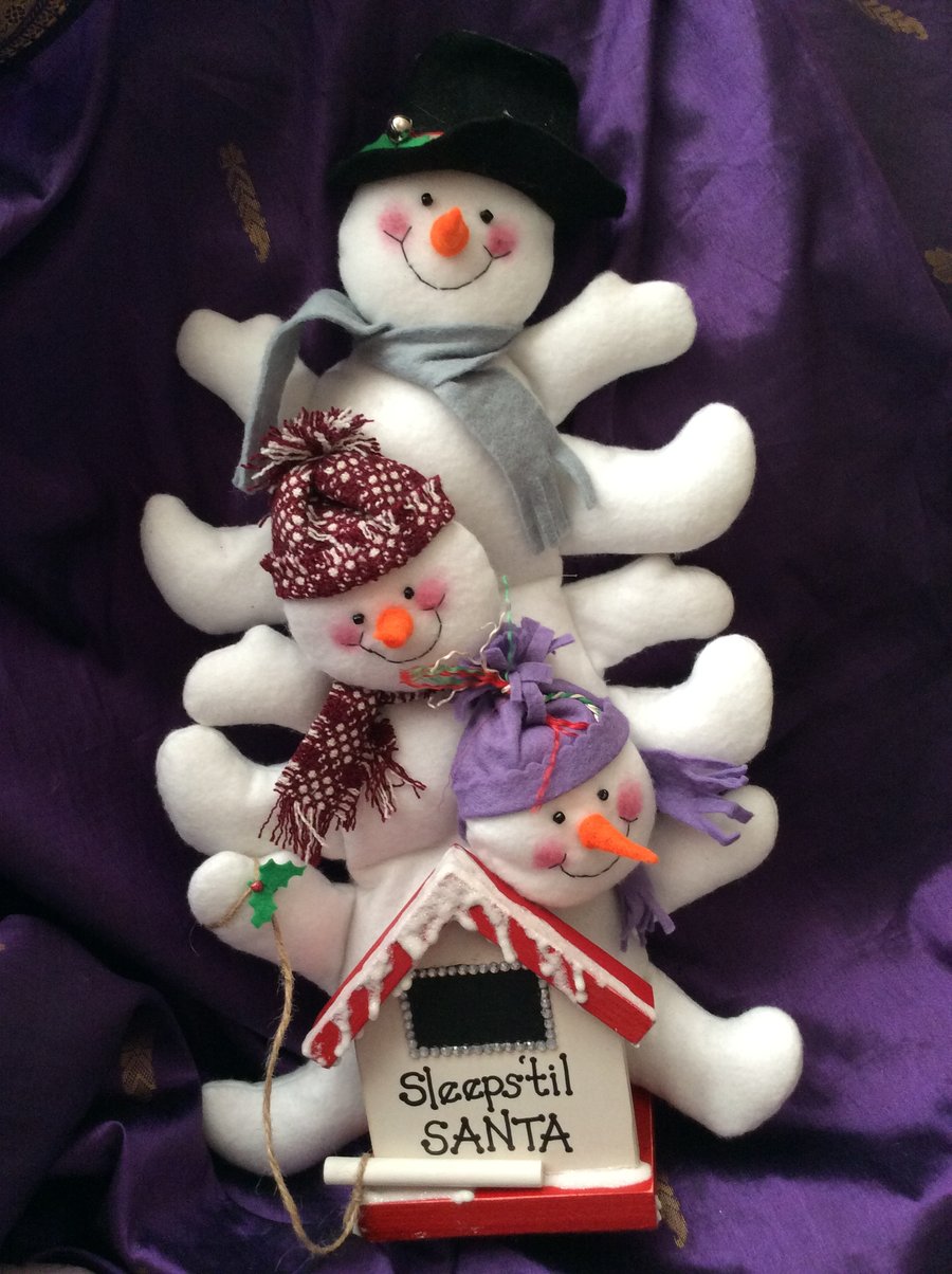 Felt Snowman Advent Calendar 3