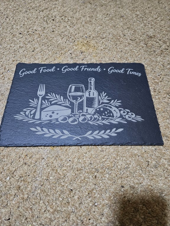 engraved food platter