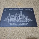 engraved food platter