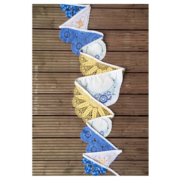 Vintage Doily Bunting