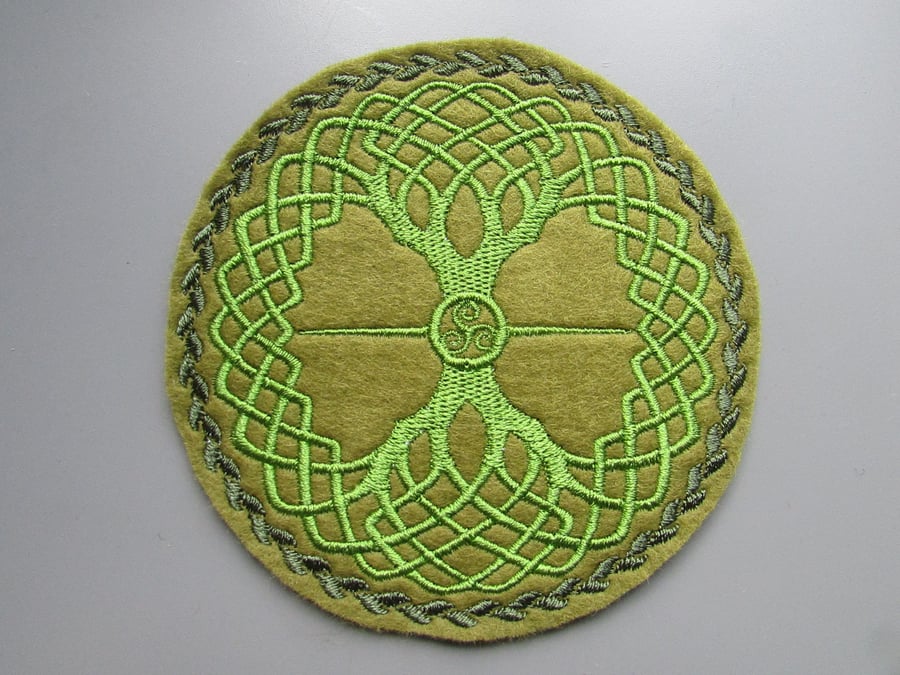 Tree of Life Embroidered Sew on Applique Patch