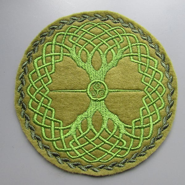 Tree of Life Embroidered Sew on Applique Patch