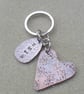 Dandelion Copper Heart Wish Keyring - Image 2