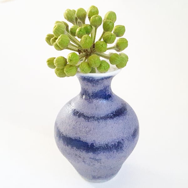 Miniature Ceramic Vase in Blue 