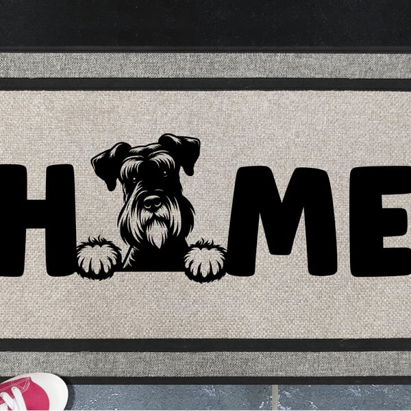 Giant Schnauzer Home Door Mat No.1 - All Weather Welcome Mat - 45x70cm 