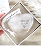 Personalized Feather Heart Bauble, Memorial Sympathy Christmas Ornament. Gift Bo - Image 9