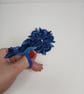 Dark Blue Ribbon Roses with Rhinestones, Cute Toddler Pigtail Elastics, Birthday - Image 6
