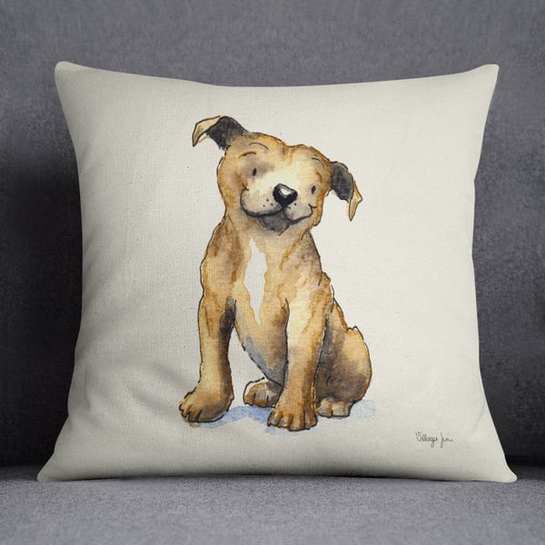 Staffie Cushion