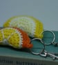 Crochet lemon and orange keyring pair - Image 4