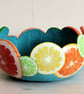 Decorative Citrus Slice Gourd Bowl - Image 6